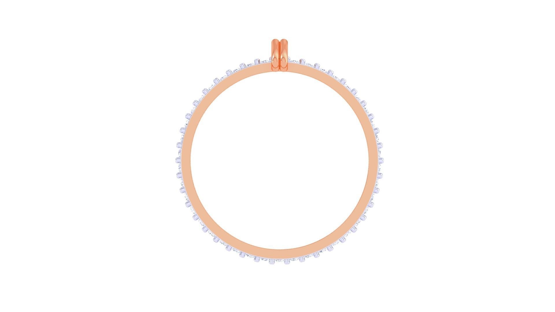 Women Band Ring 3dm render 3D print model_10