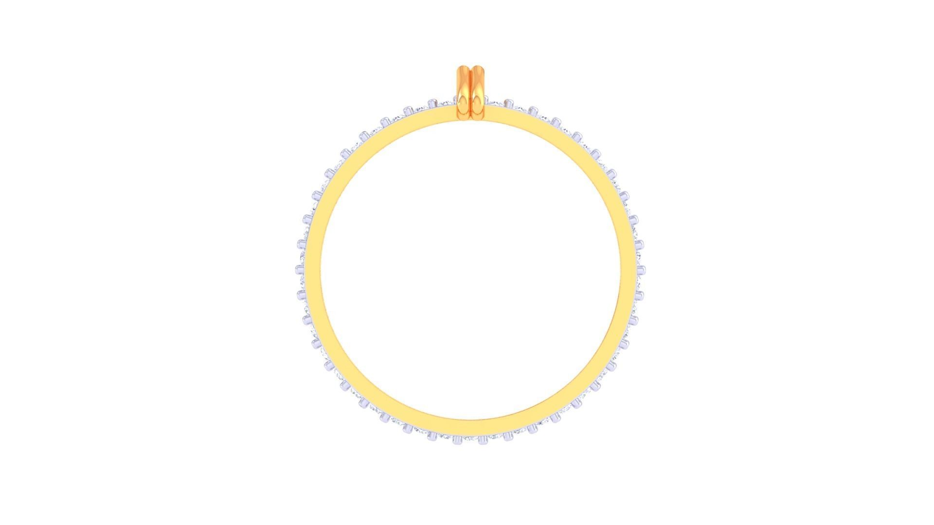 Women Band Ring 3dm render 3D print model_11