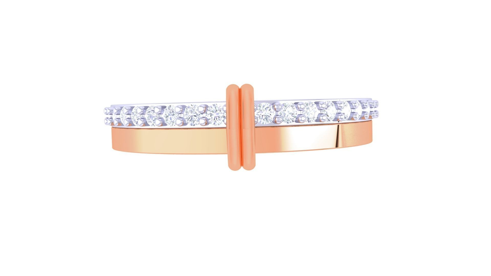 Women Band Ring 3dm render 3D print model_7