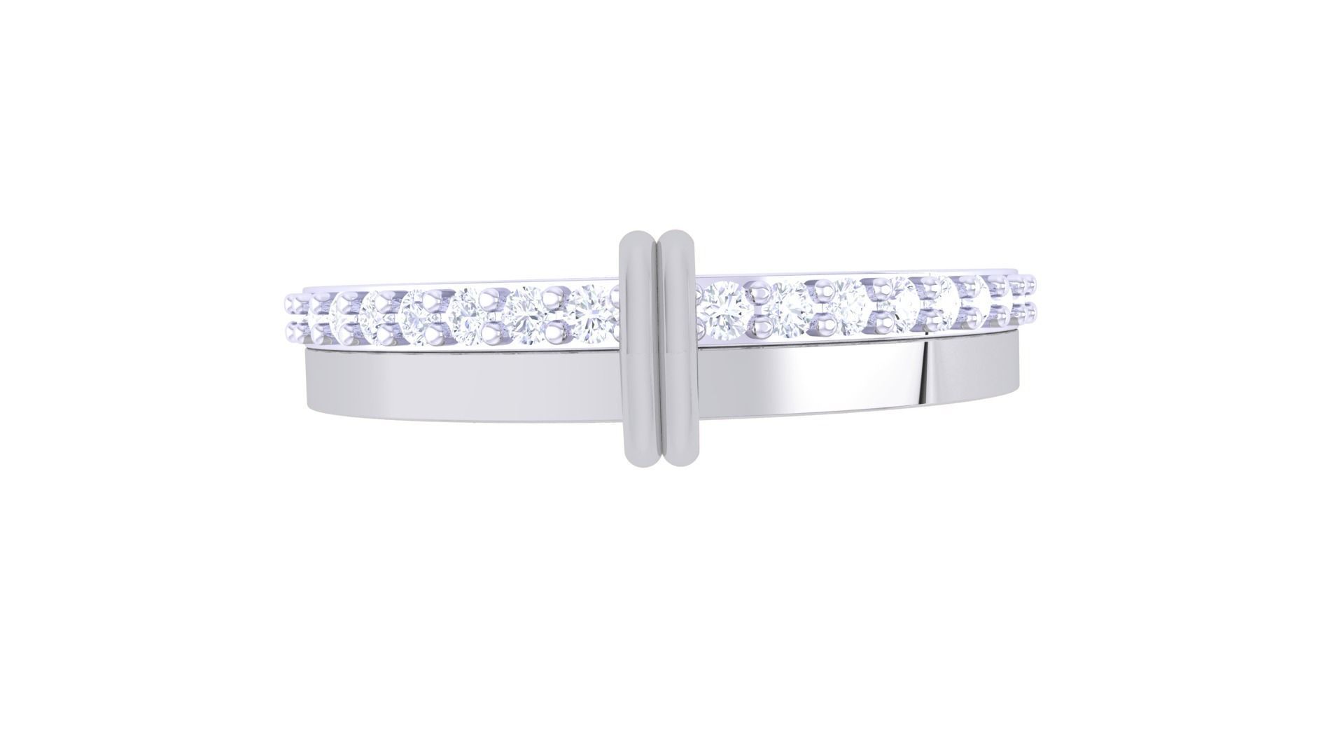 Women Band Ring 3dm render 3D print model_8