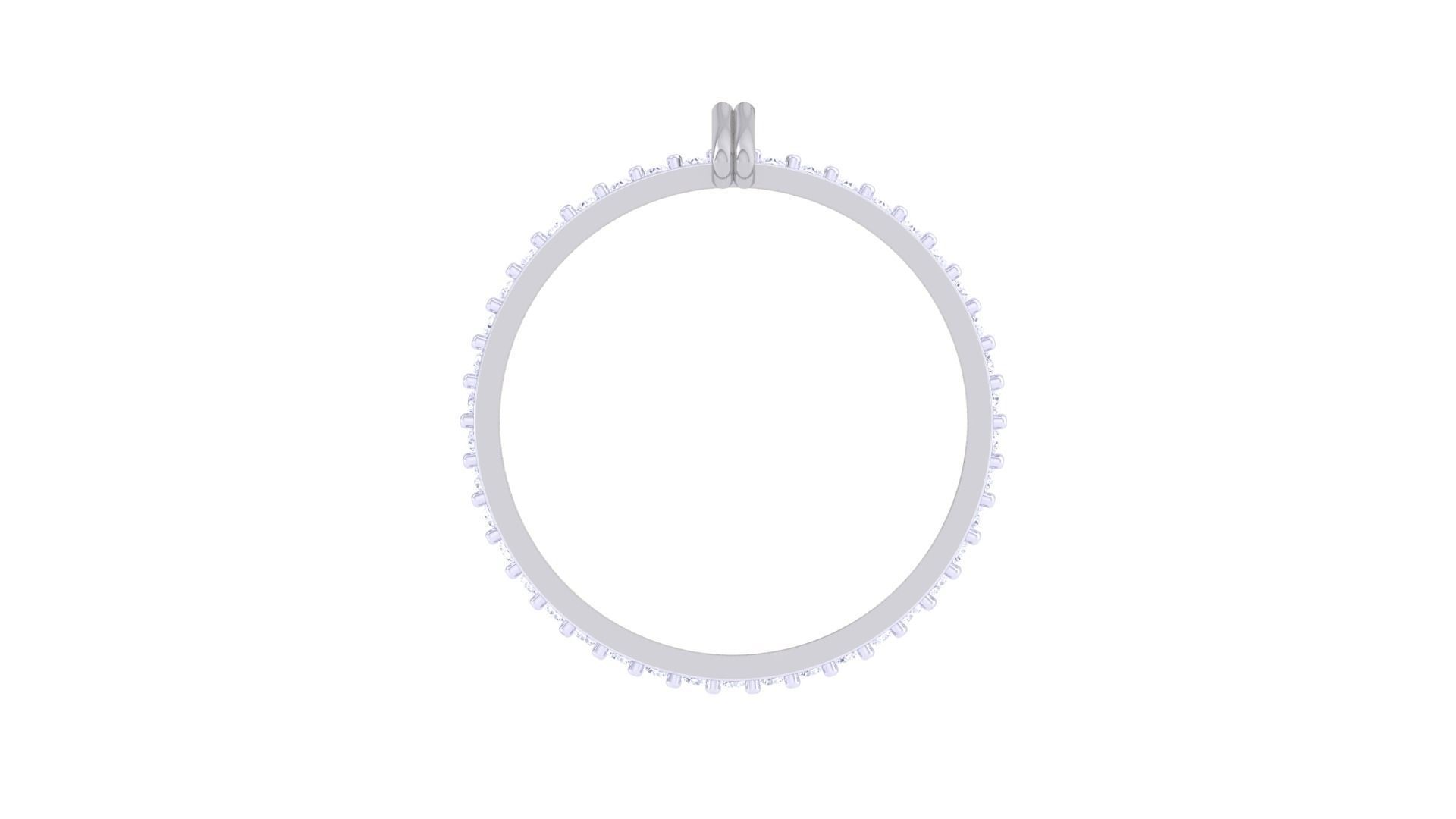 Women Band Ring 3dm render 3D print model_9