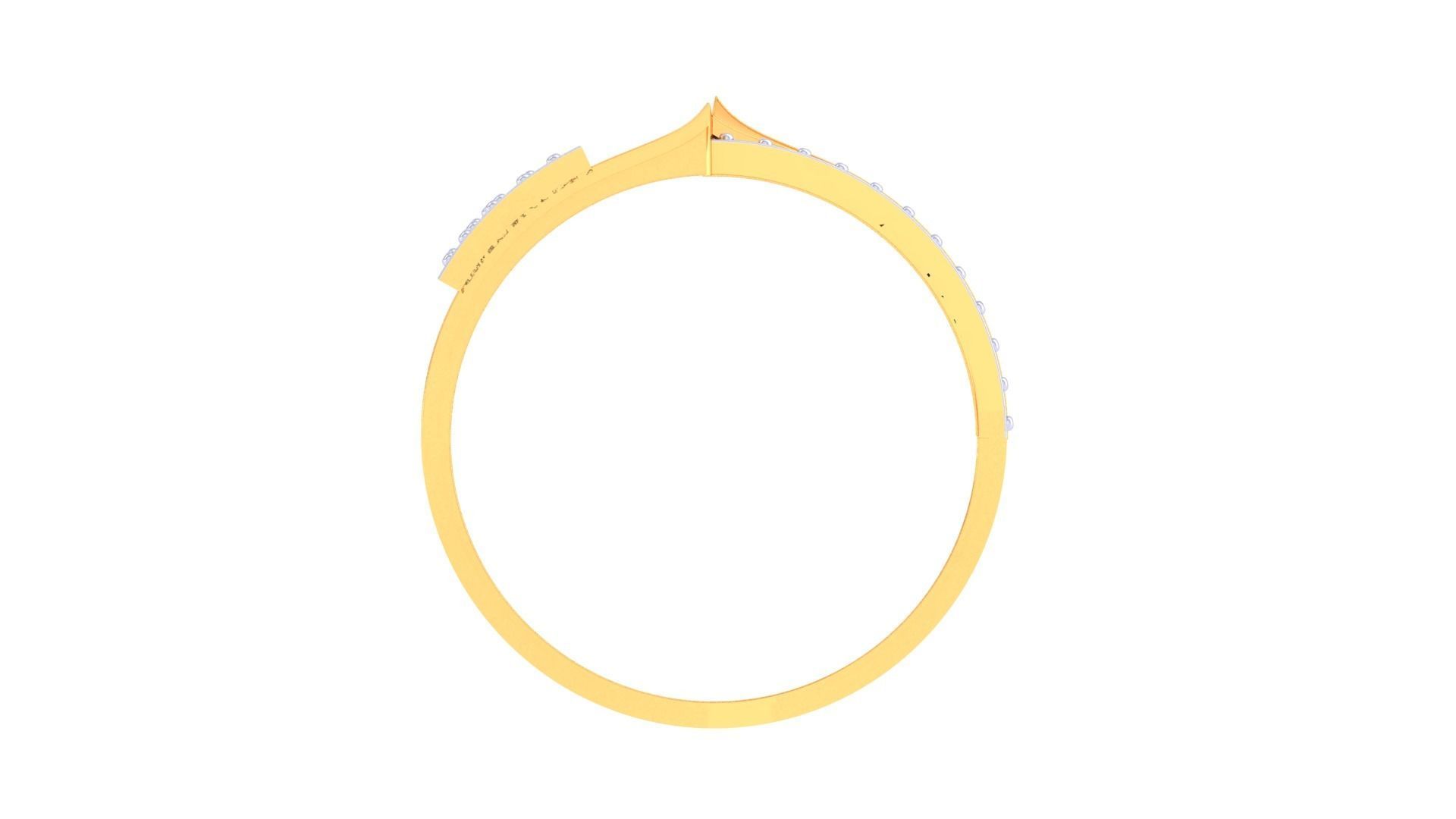 High Jewelry Diamond Ring 3dm renders 3D print model_9