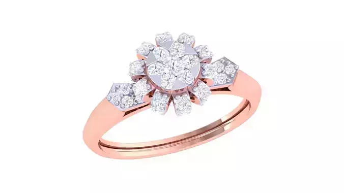 High Jewelry Diamond Ring 3dm renders