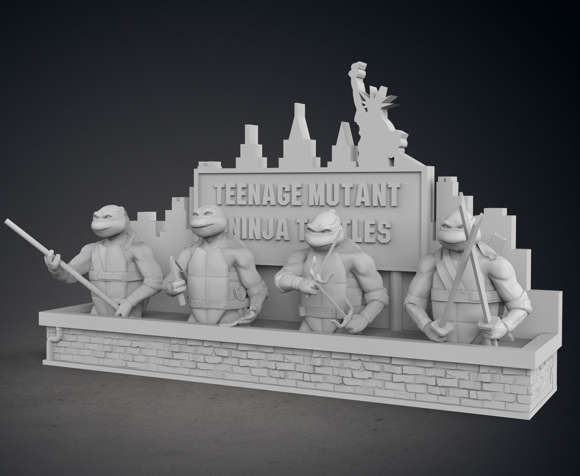 TMNT Pack 3D print model_1