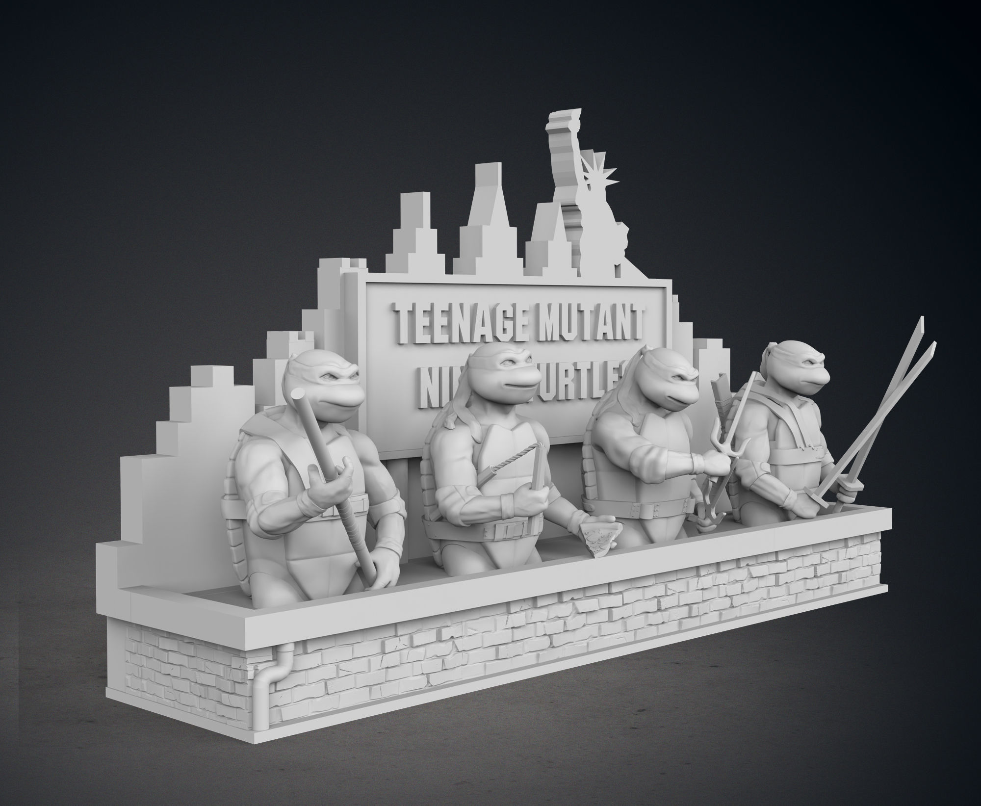 TMNT Pack 3D print model_3