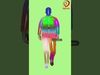 Fat businessman walking animation 3D model_1