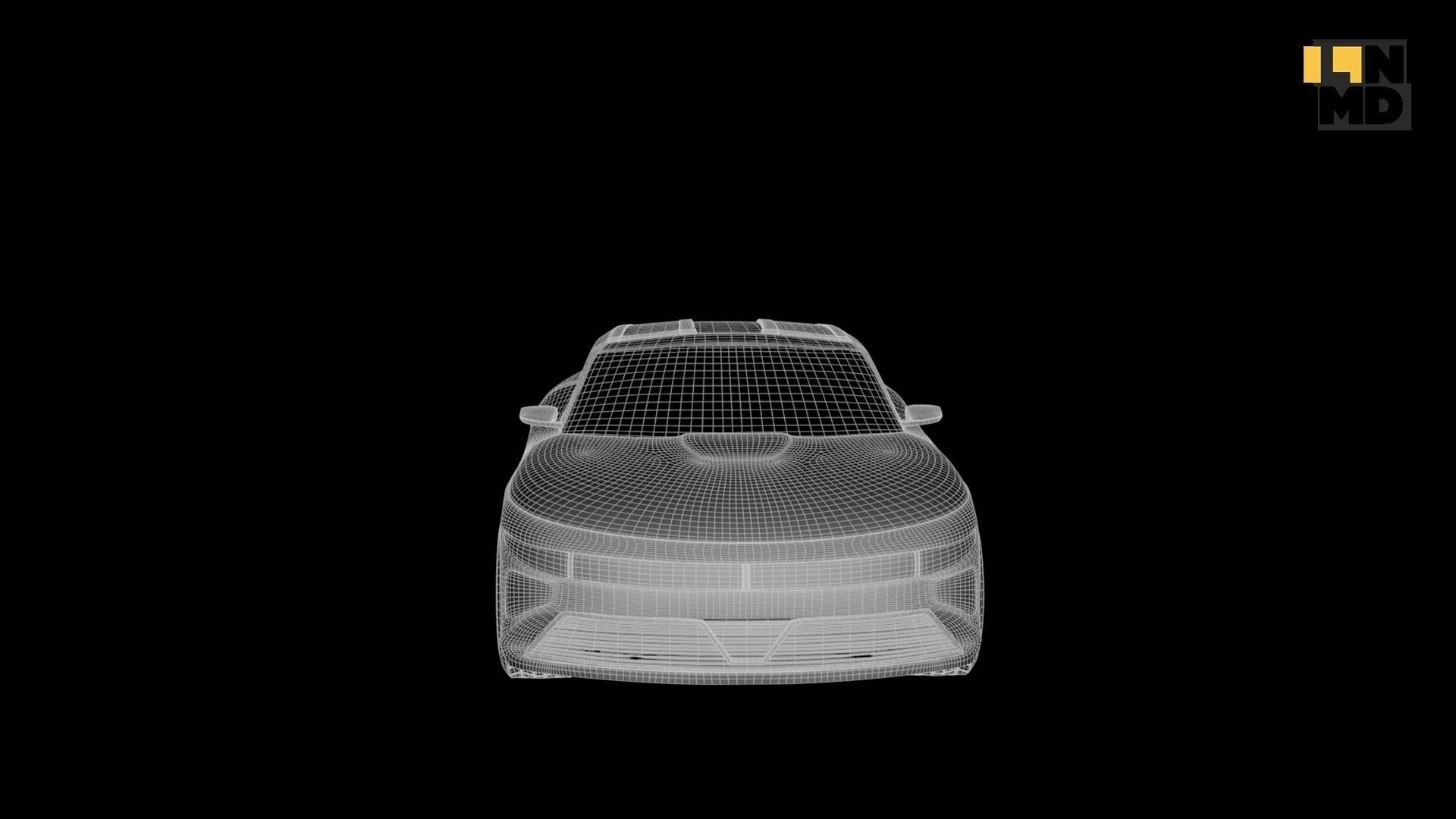 Pack of generic futuristic cars with different doors  3D model_68