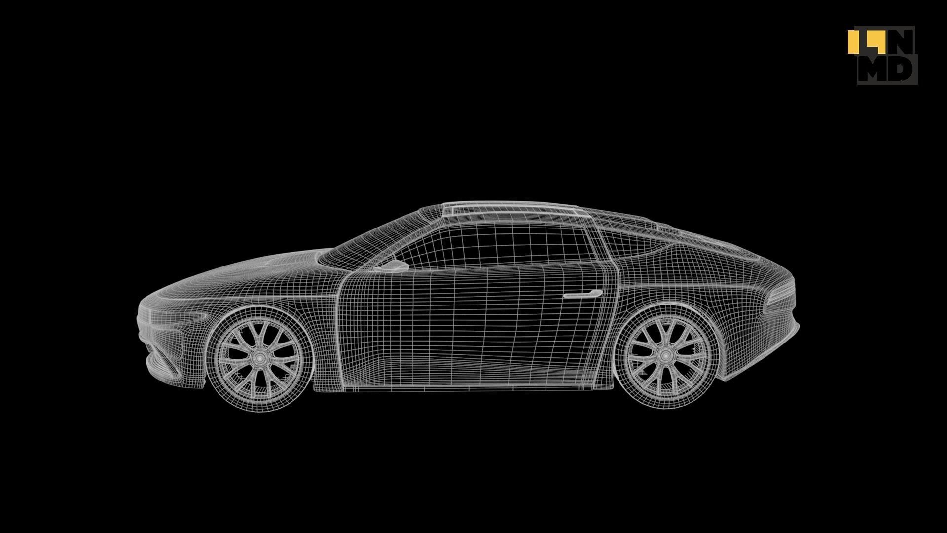 Pack of generic futuristic cars with different doors  3D model_67