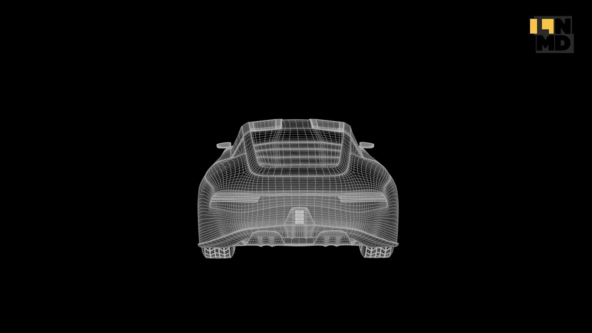 Pack of generic futuristic cars with different doors  3D model_66
