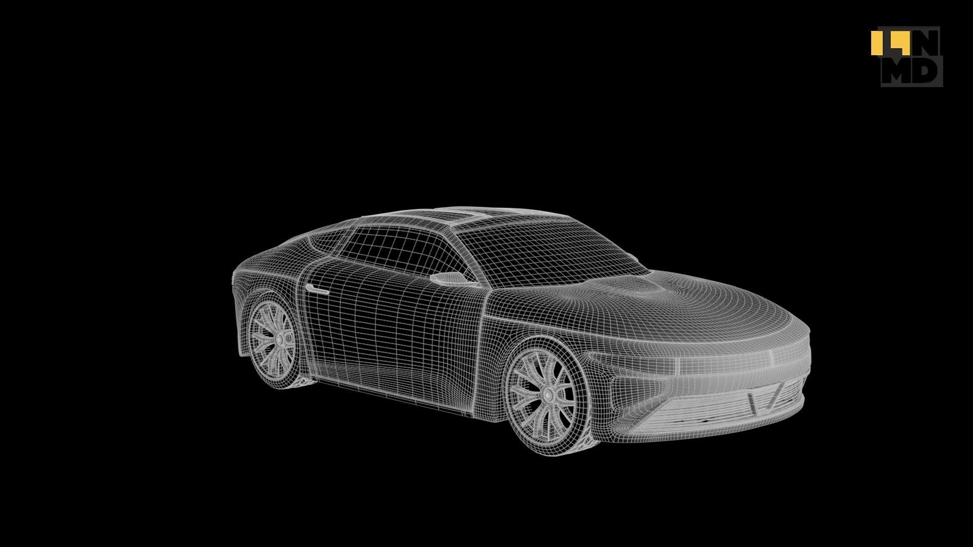 Pack of generic futuristic cars with different doors  3D model_69
