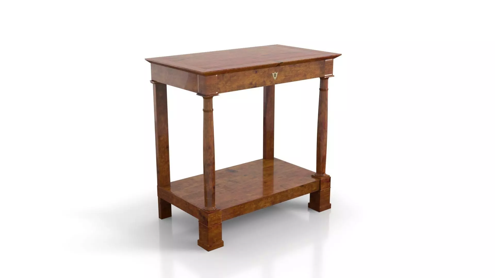 French Empire Table Mid 19th Century 3D model_0