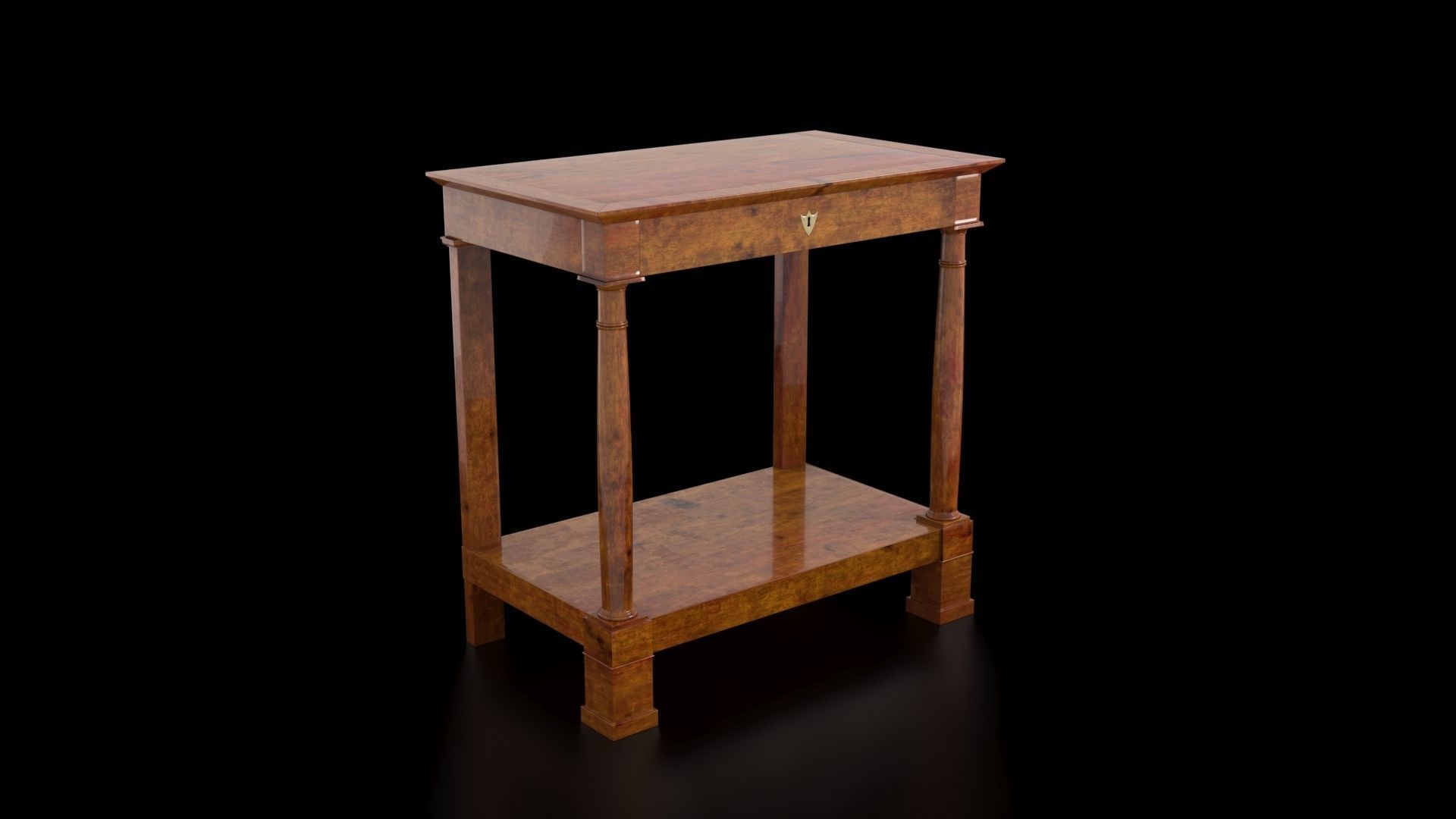 French Empire Table Mid 19th Century 3D model_1