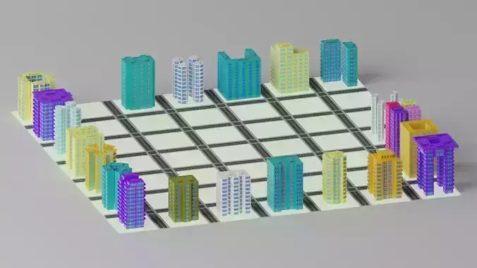 Cartoon City Apartments Pack