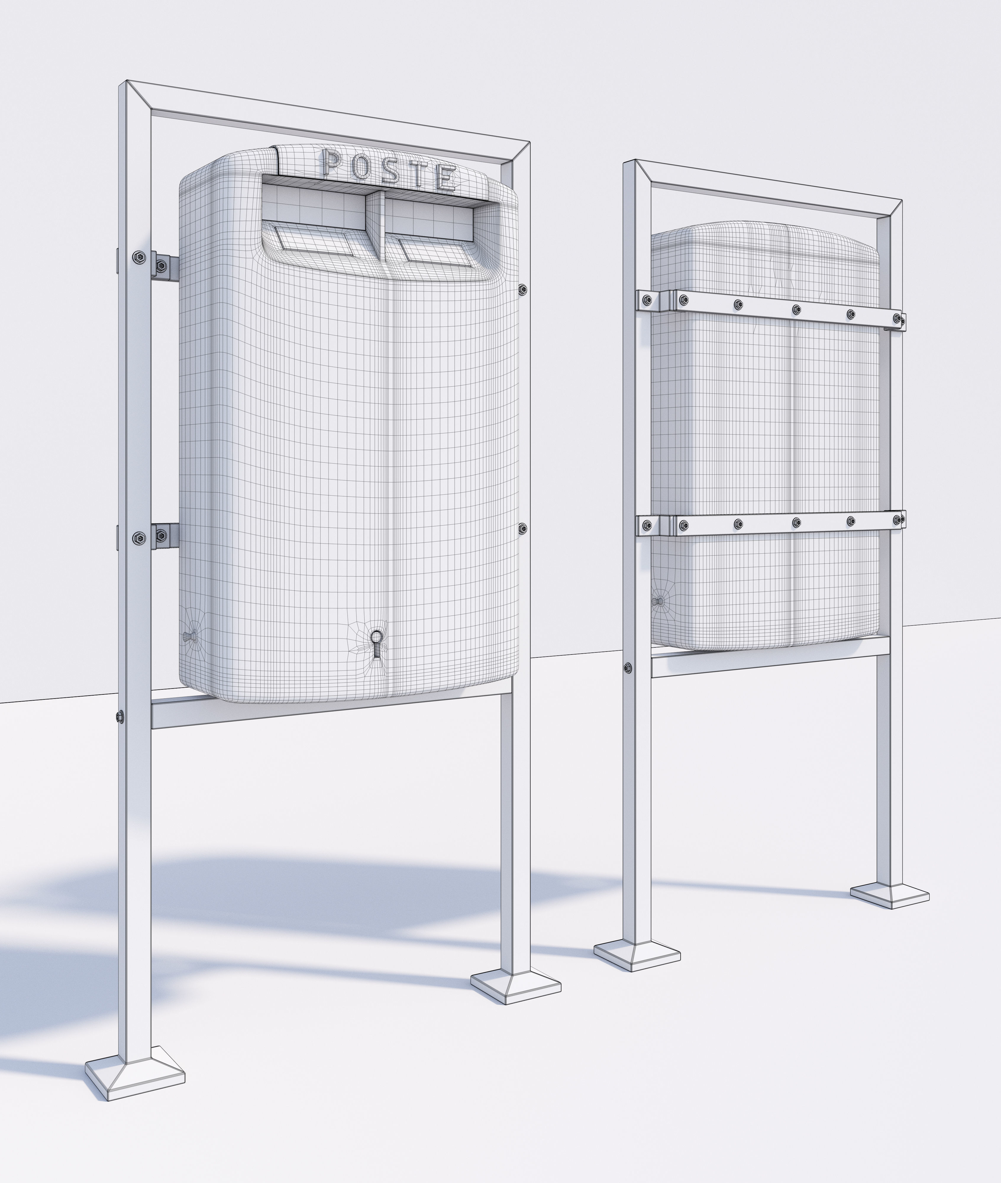 Mailbox high quality 3d model 3D model_10