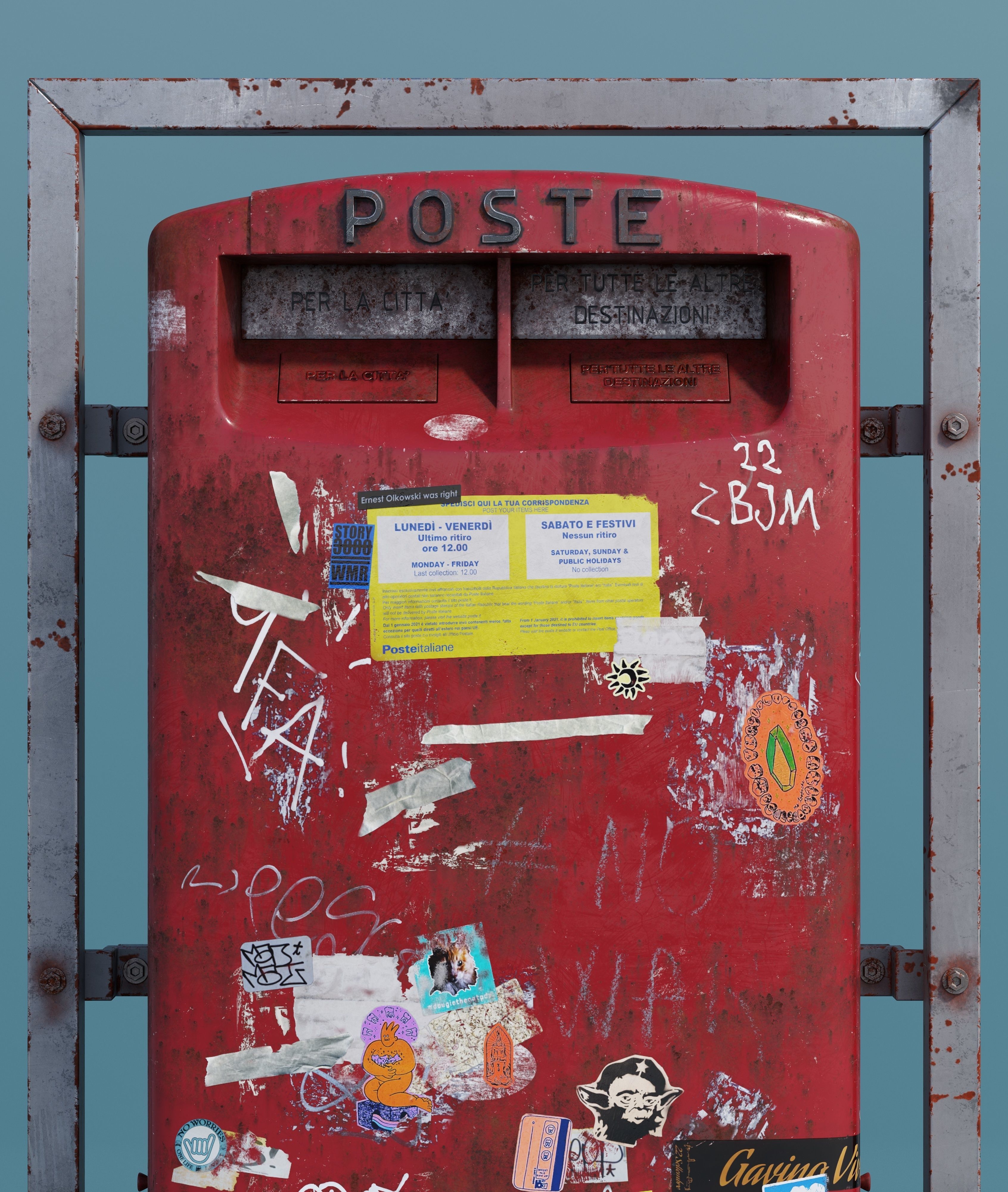 Mailbox high quality 3d model 3D model_1