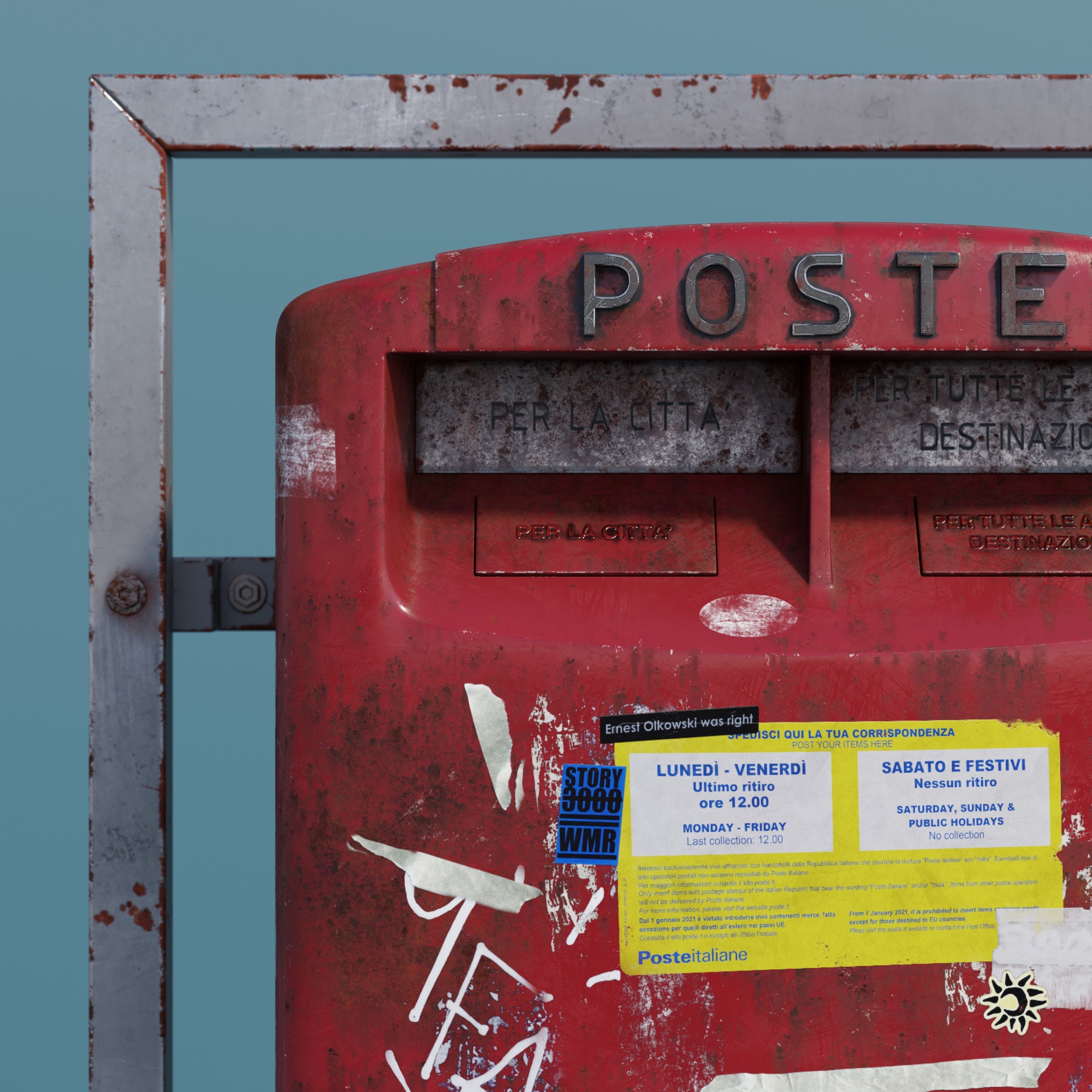 Mailbox high quality 3d model 3D model_6