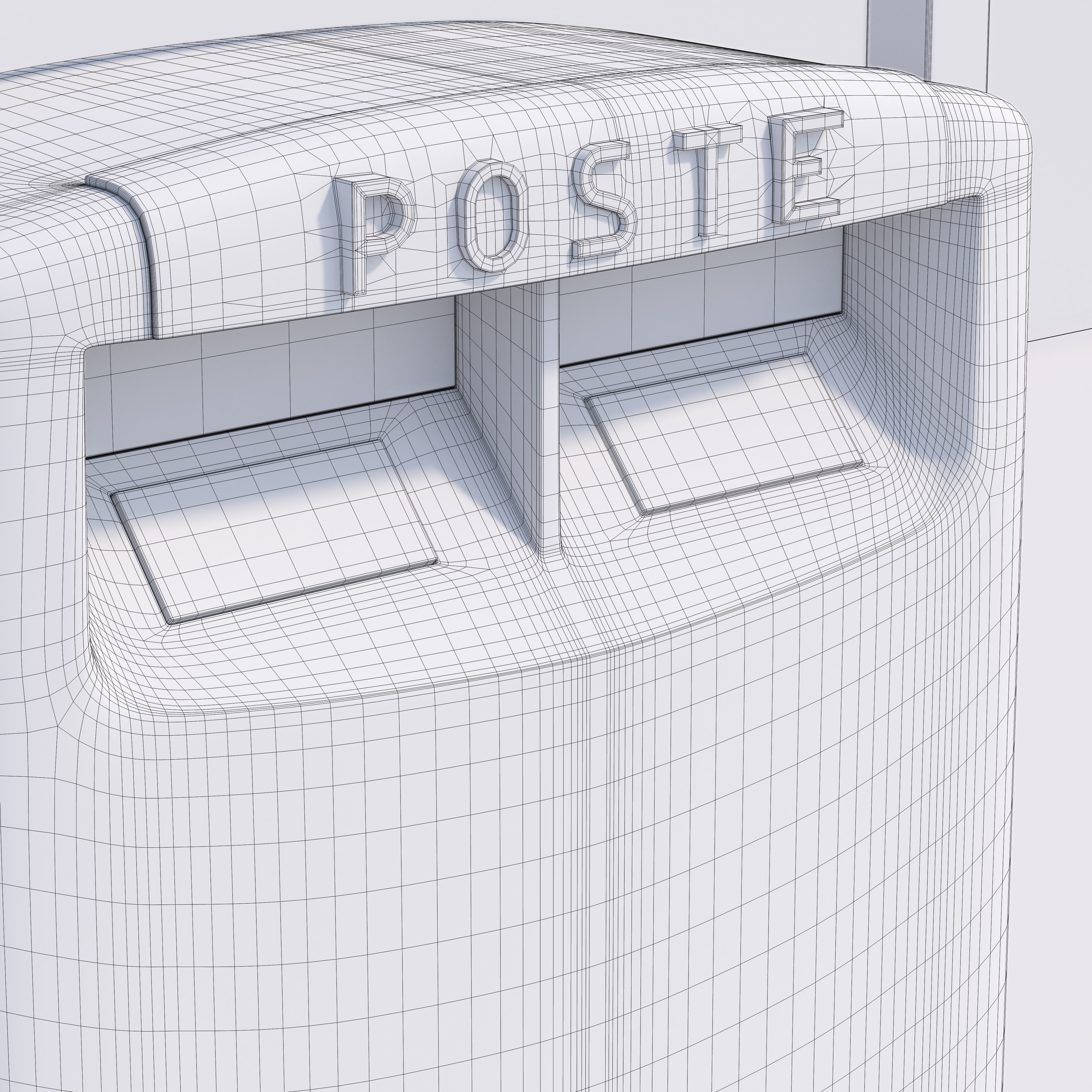 Mailbox high quality 3d model 3D model_11