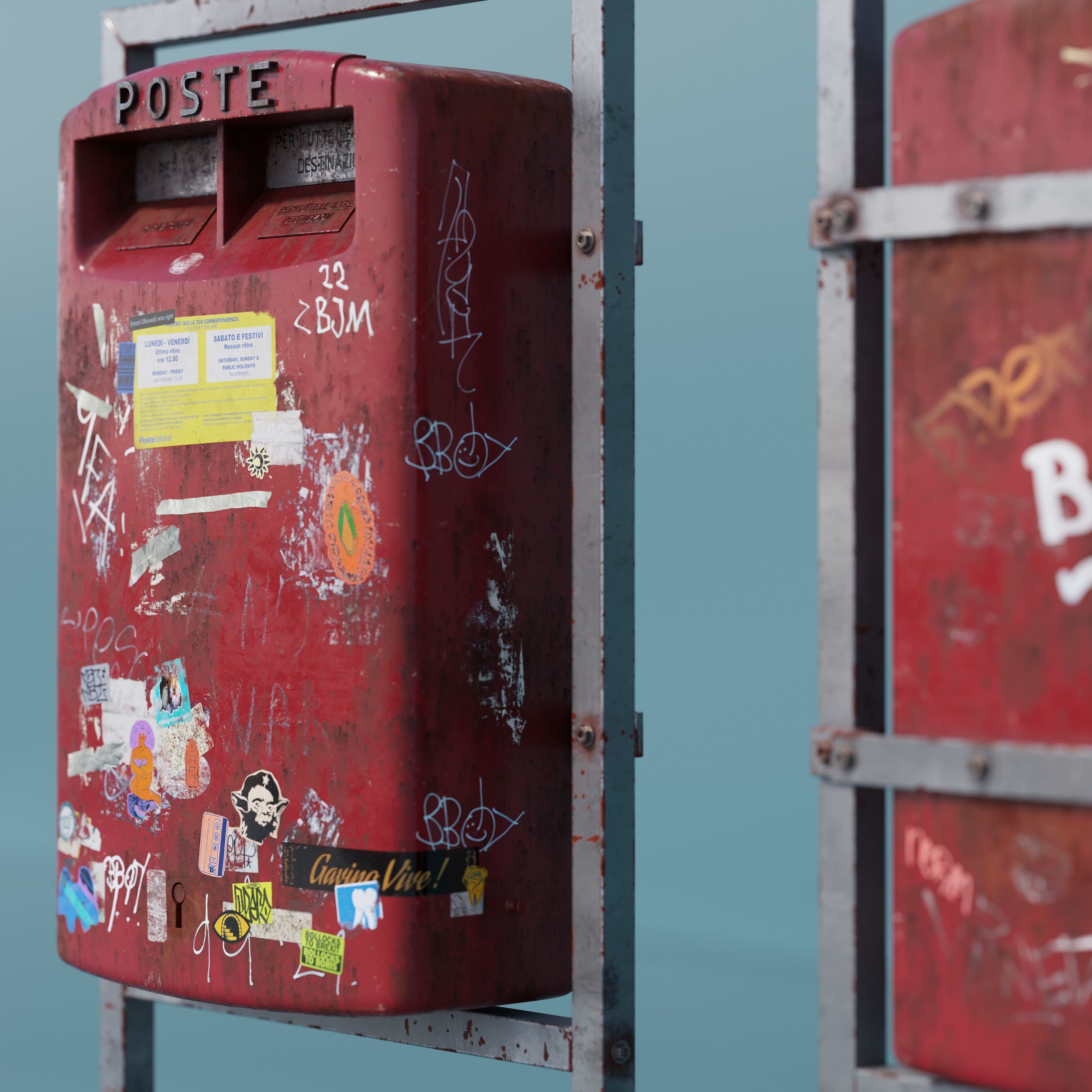 Mailbox high quality 3d model 3D model_4