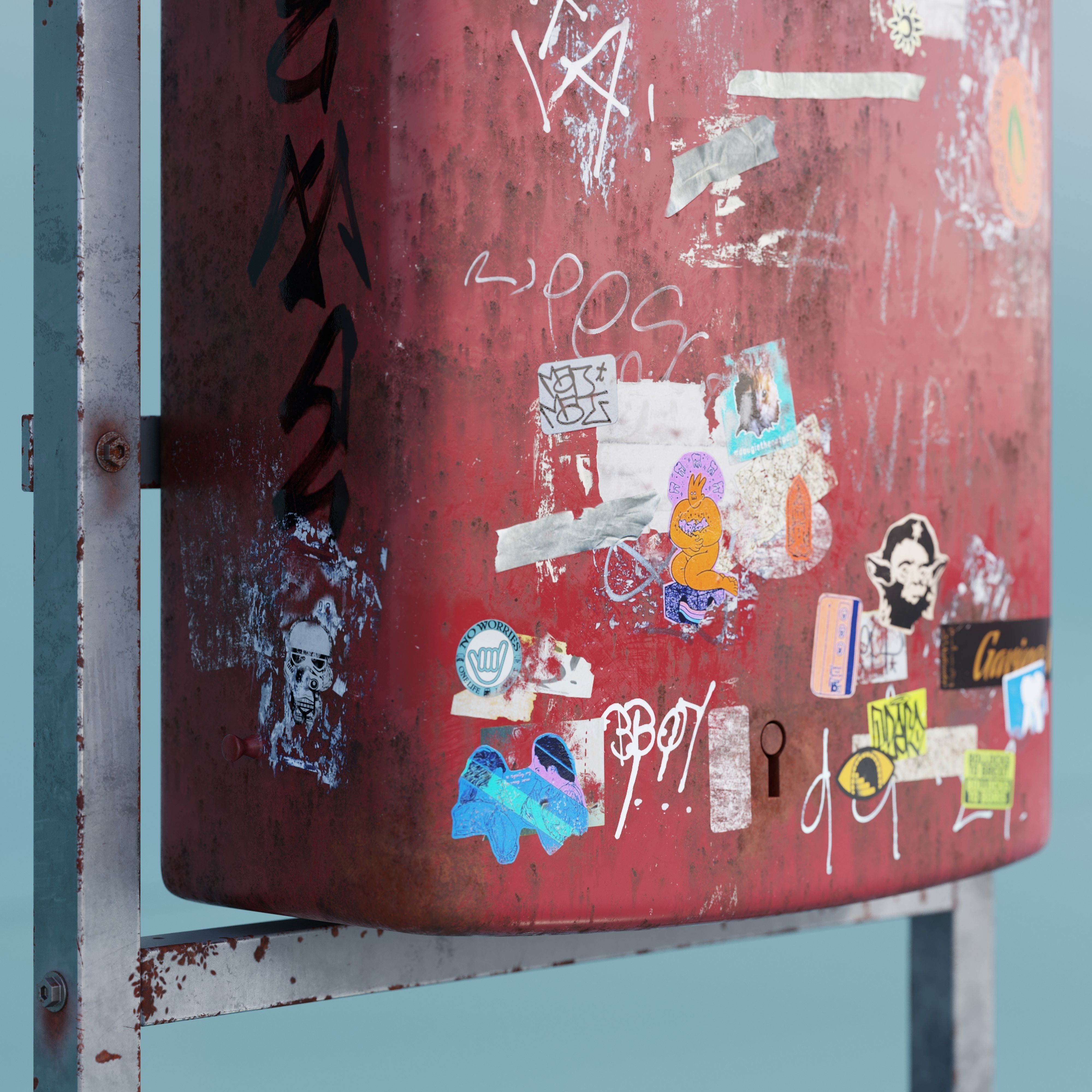 Mailbox high quality 3d model 3D model_3