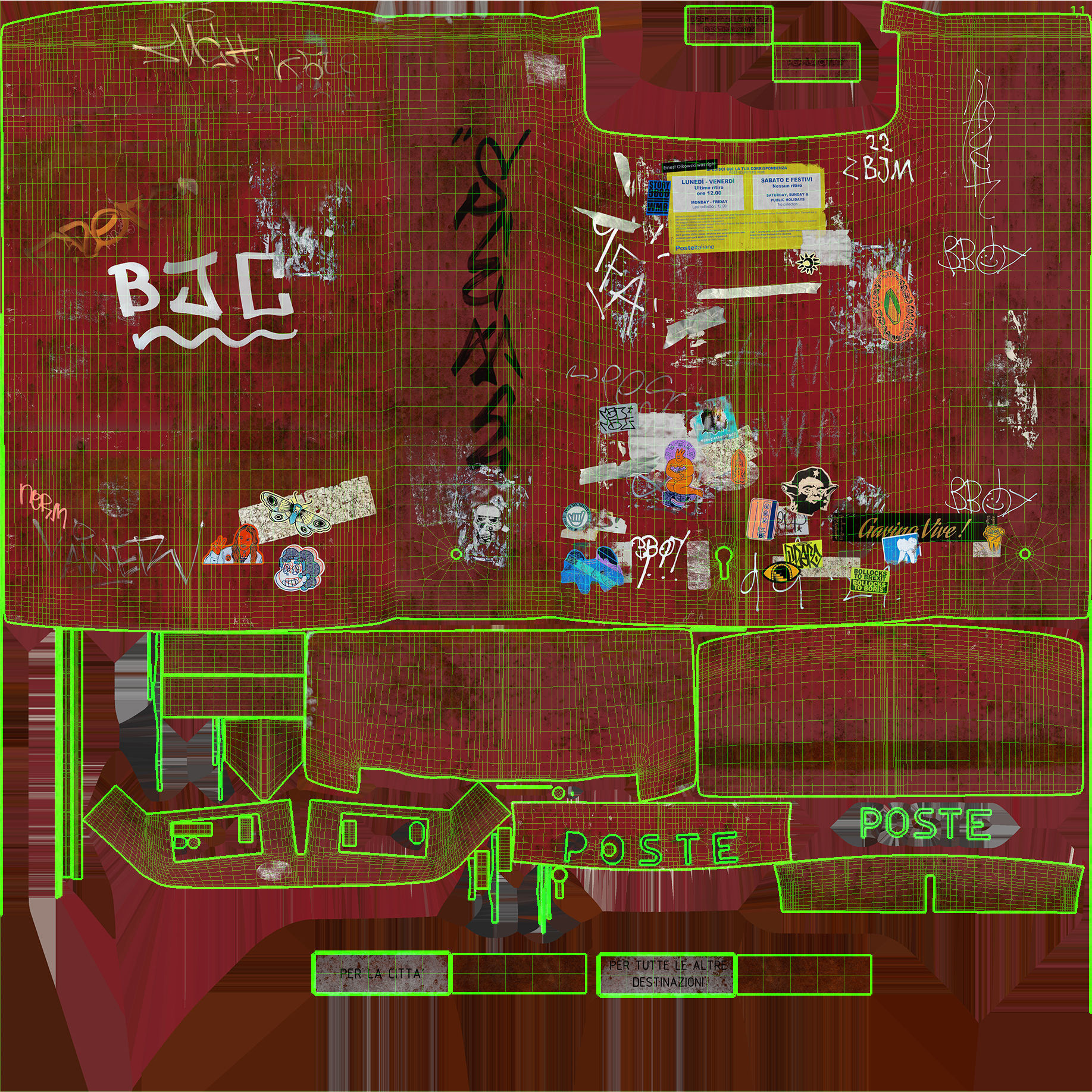 Mailbox high quality 3d model 3D model_14