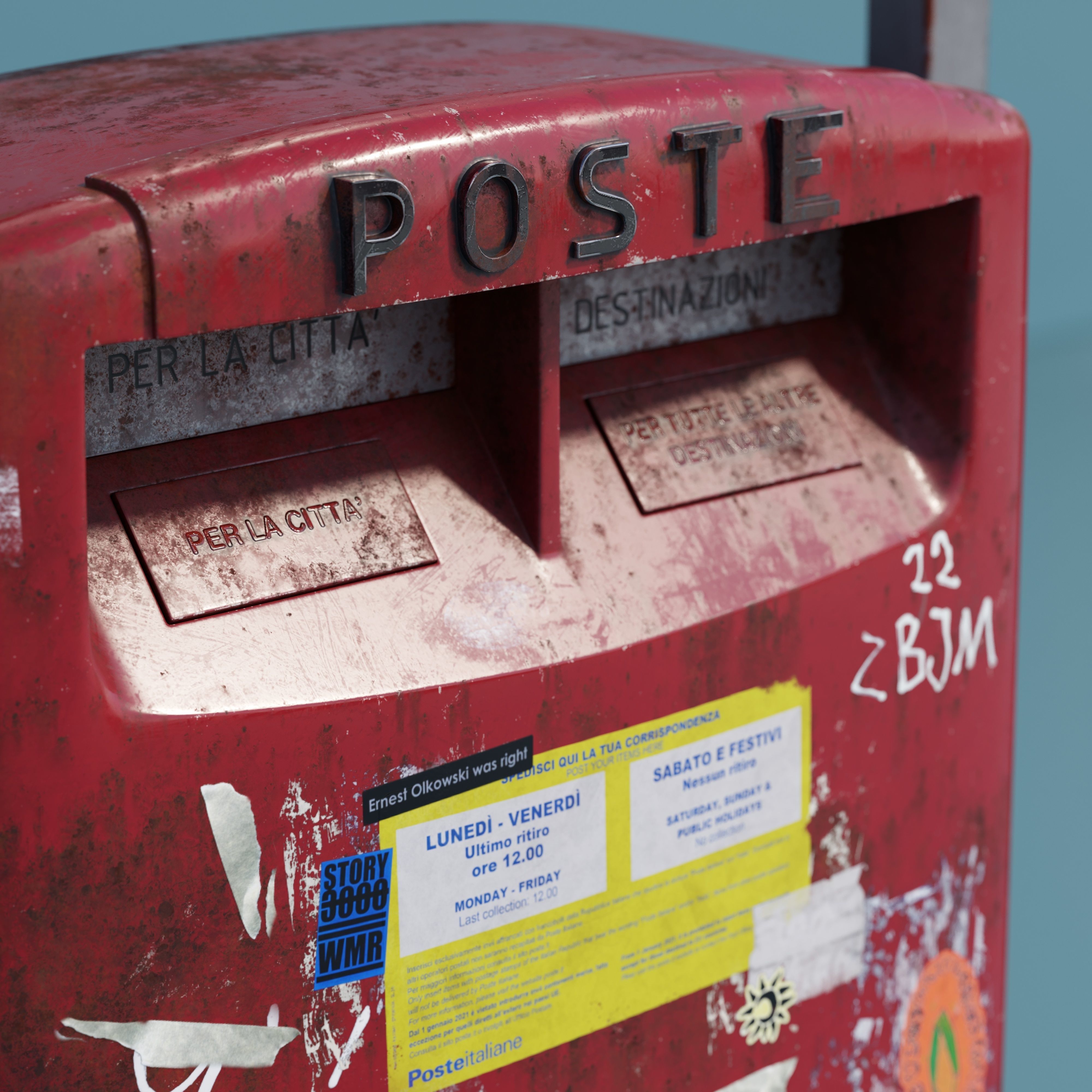 Mailbox high quality 3d model 3D model_2