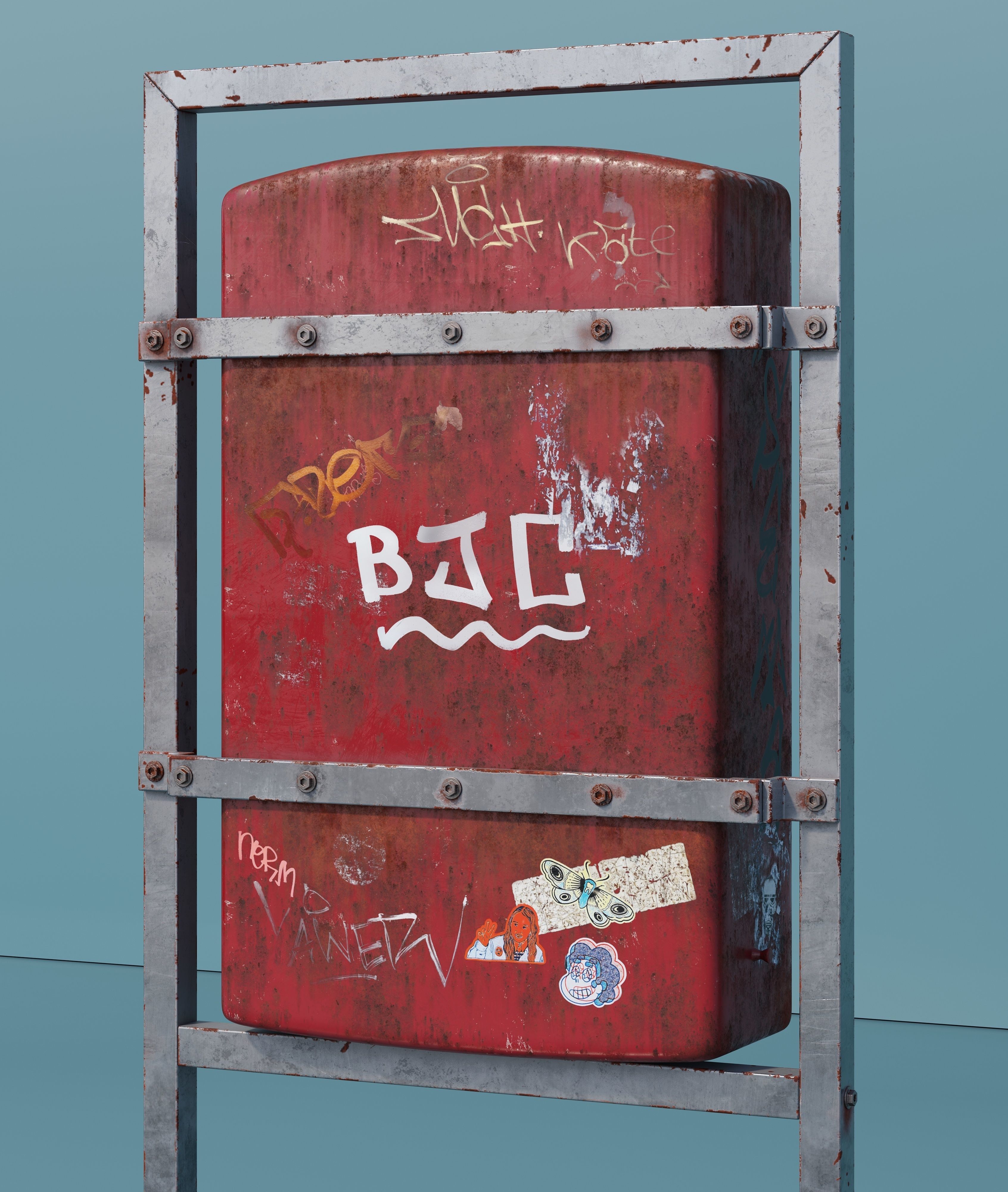 Mailbox high quality 3d model 3D model_5