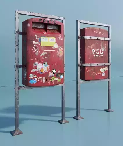 Mailbox high quality 3d model 3D model