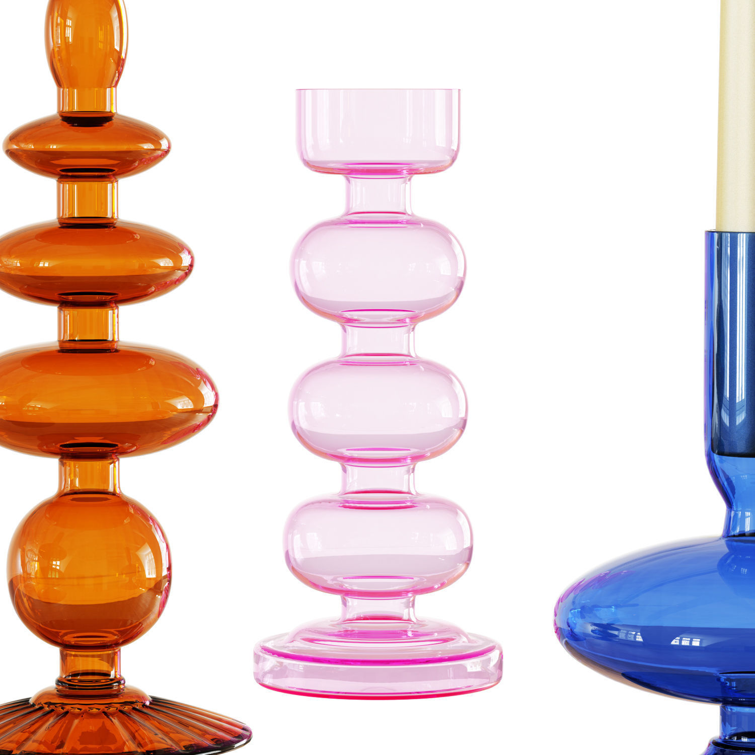 Delaney Candlestick 3D model_2