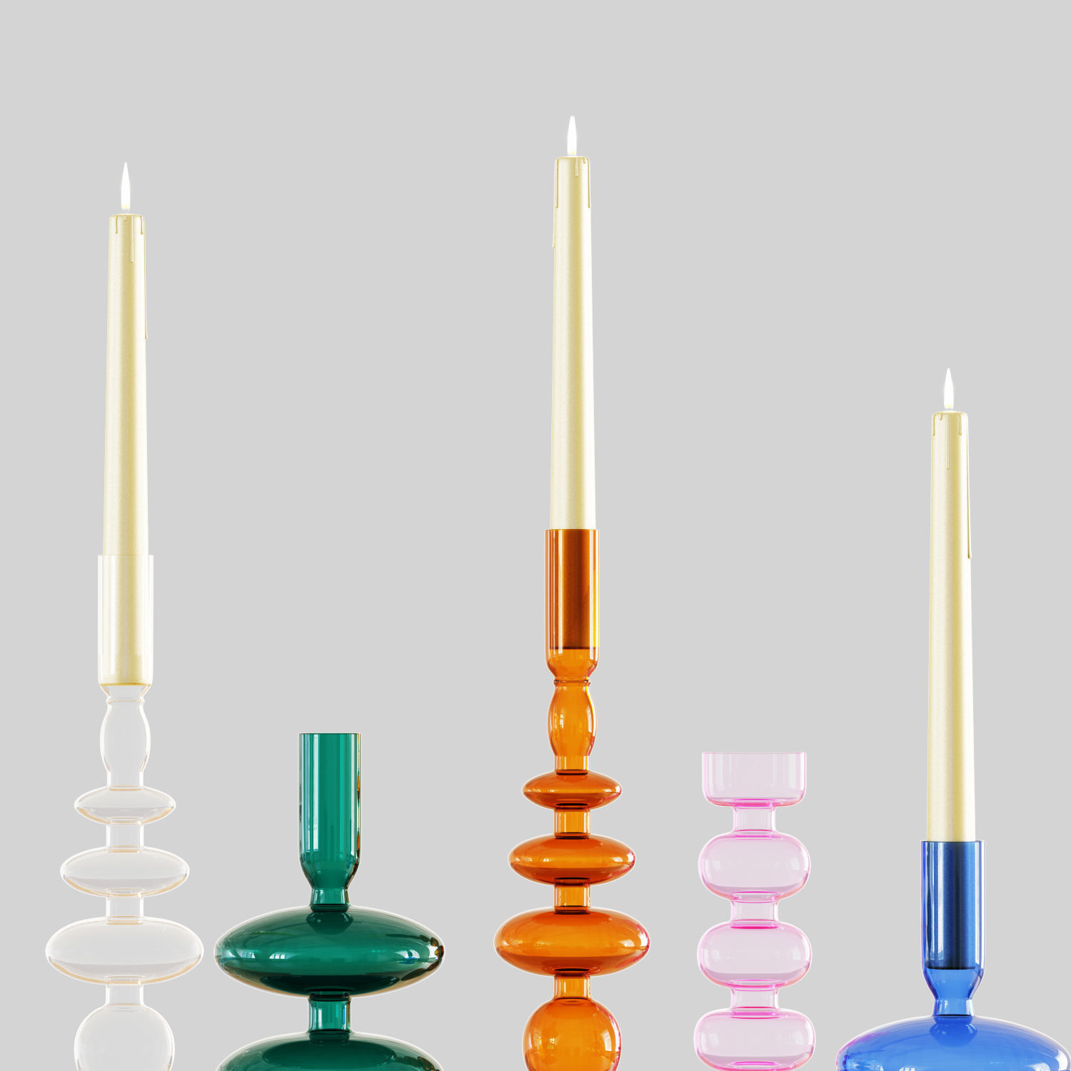 Delaney Candlestick 3D model_3