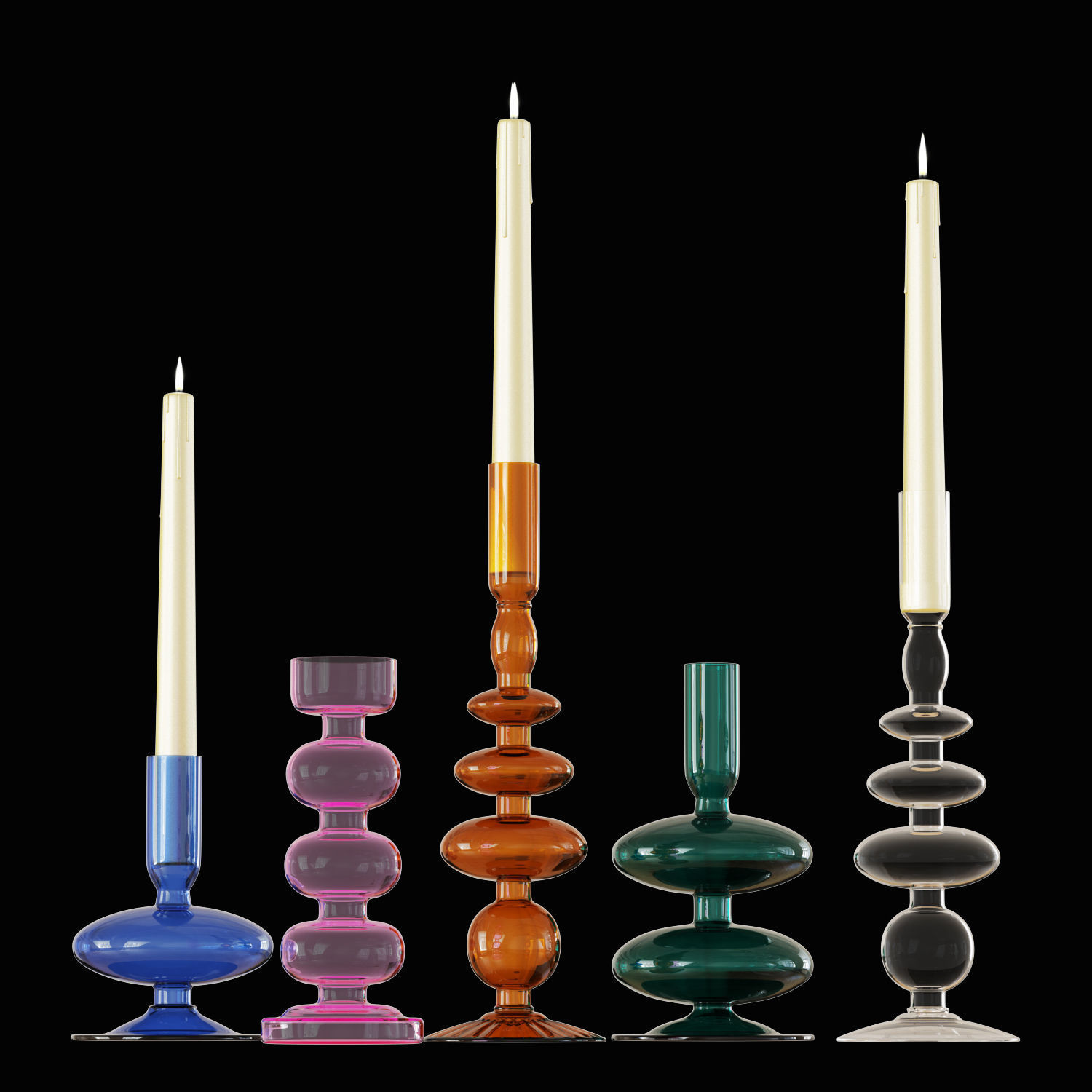 Delaney Candlestick 3D model_1