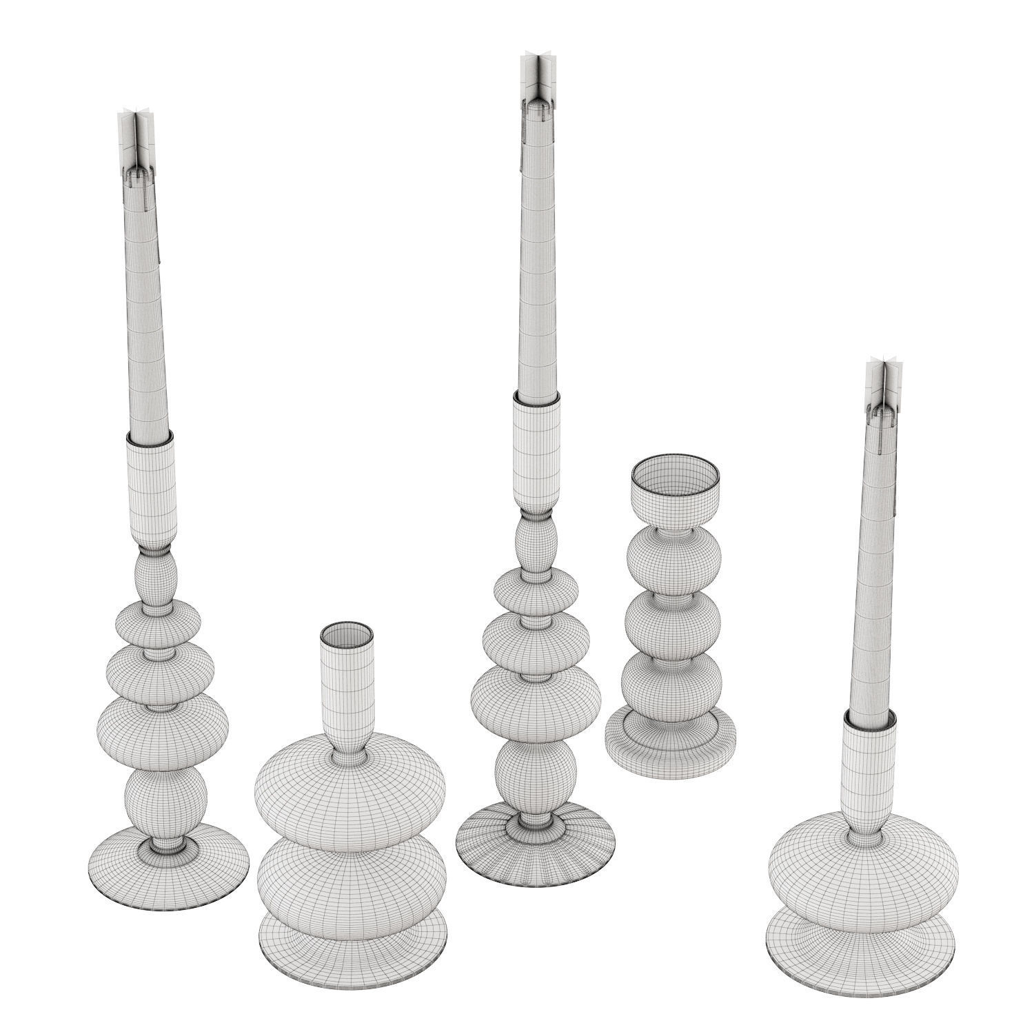 Delaney Candlestick 3D model_6