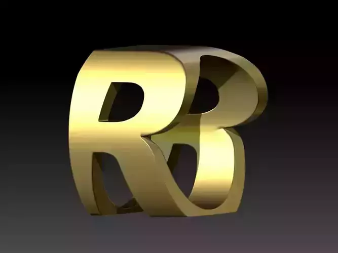 Fancy ring letter R