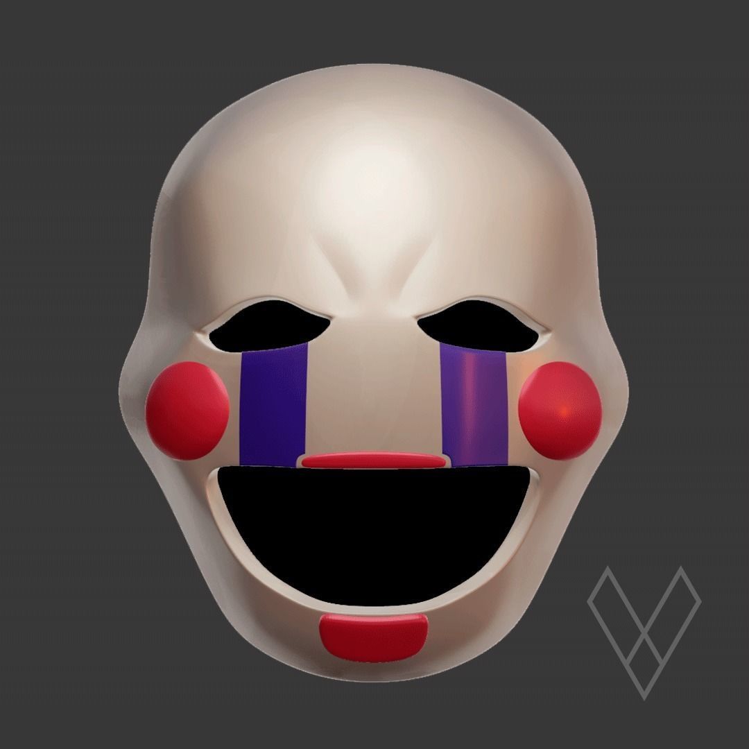 Puppet FNAF Mask 3D model 3D printable | CGTrader