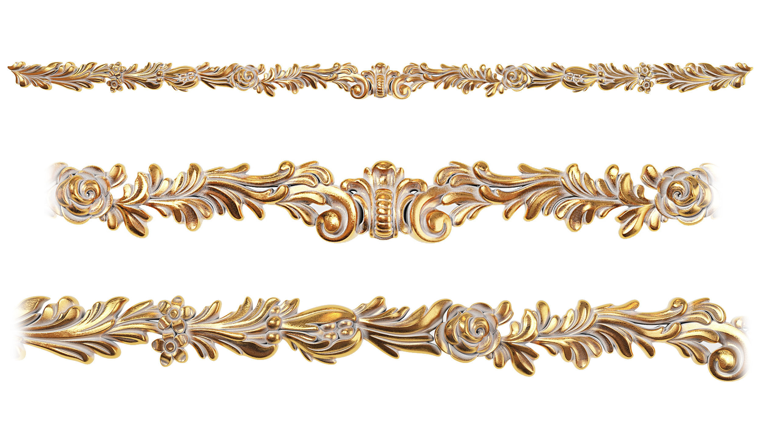 Classic carved 222 3D model_1