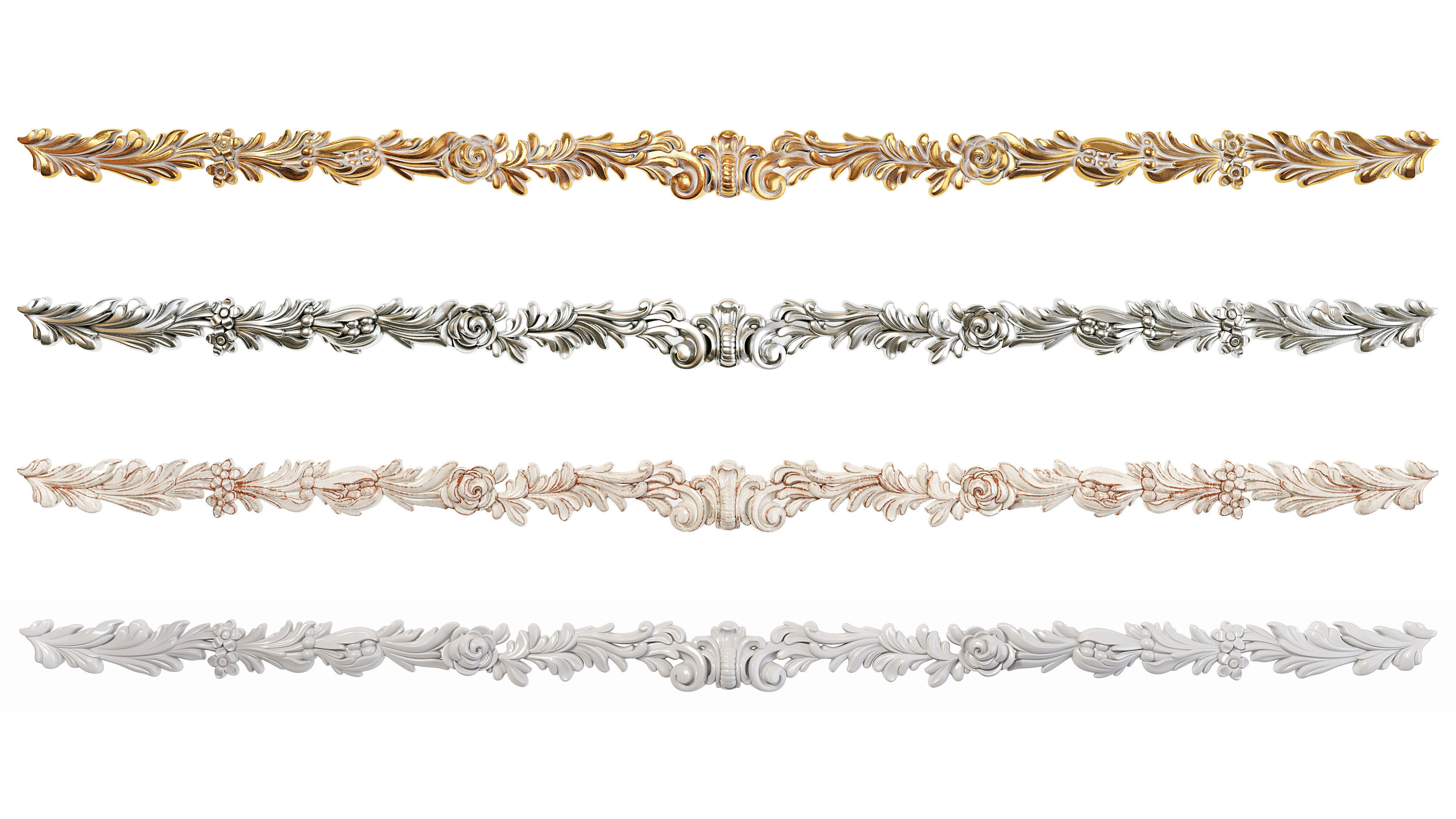 Classic carved 222 3D model_4