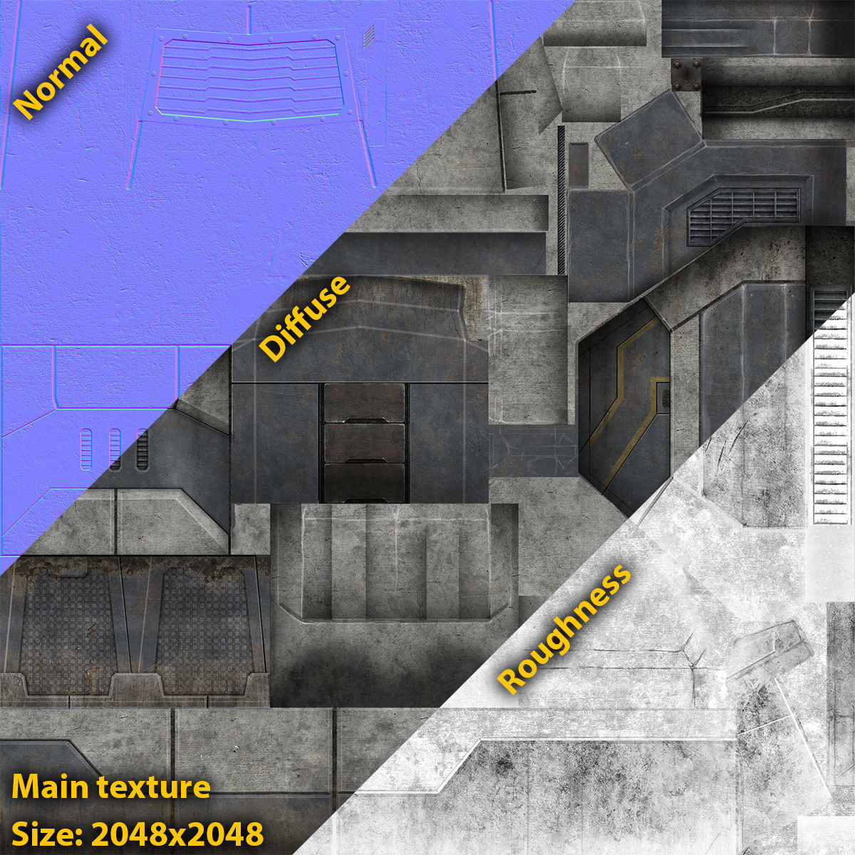 Sci-Fi Buidling Game Low-Poly Low-poly 3D model_5