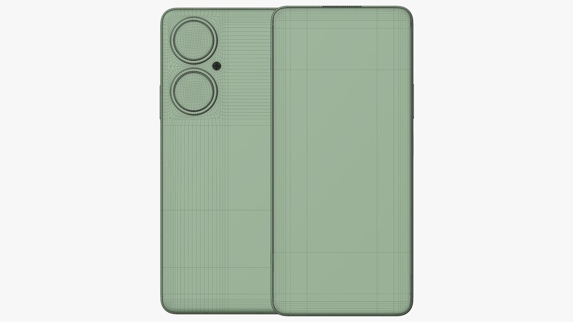 HUAWEI nova 11i Mint Green Low-poly 3D model_11