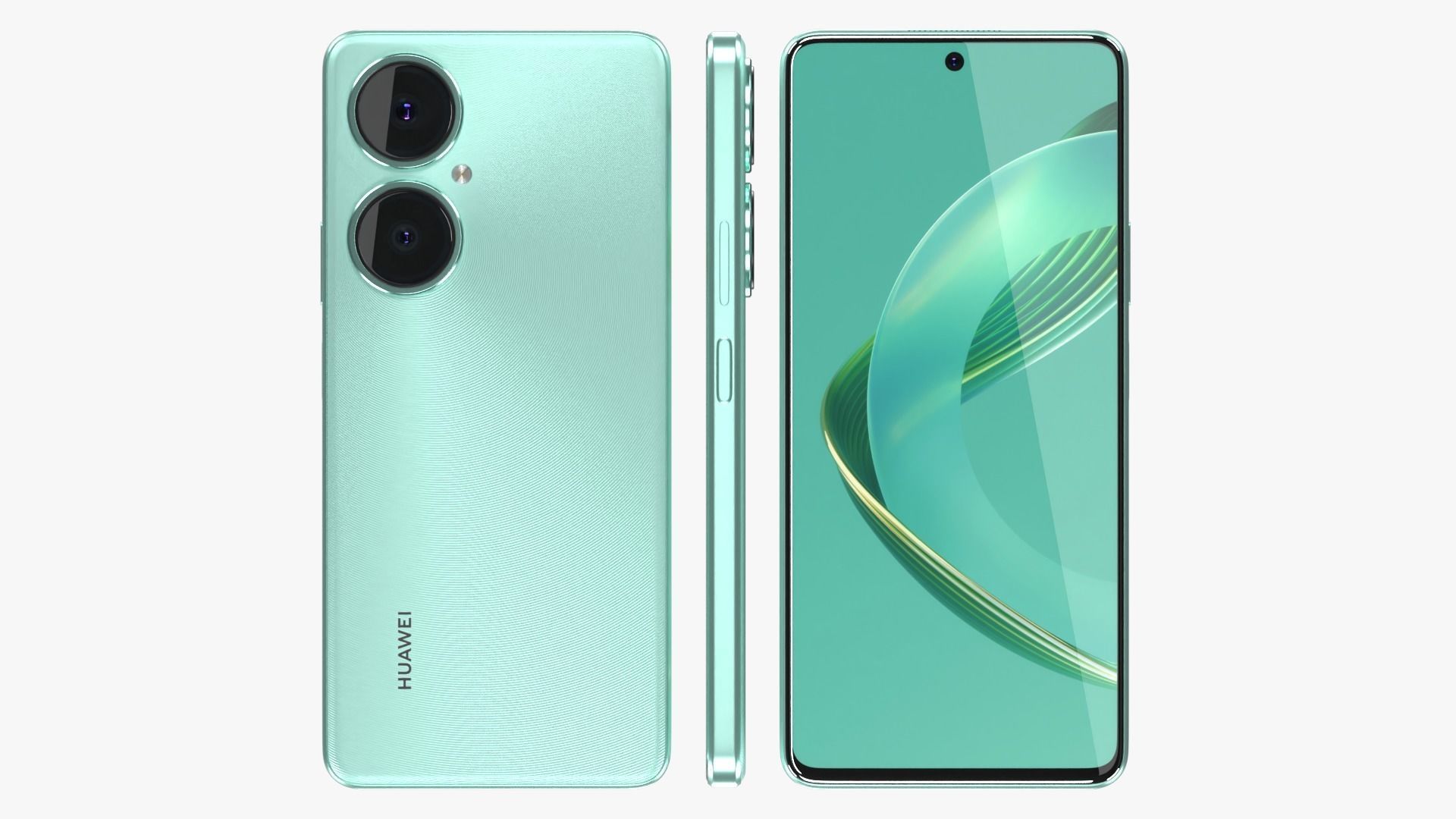 HUAWEI nova 11i Mint Green Low-poly 3D model_2