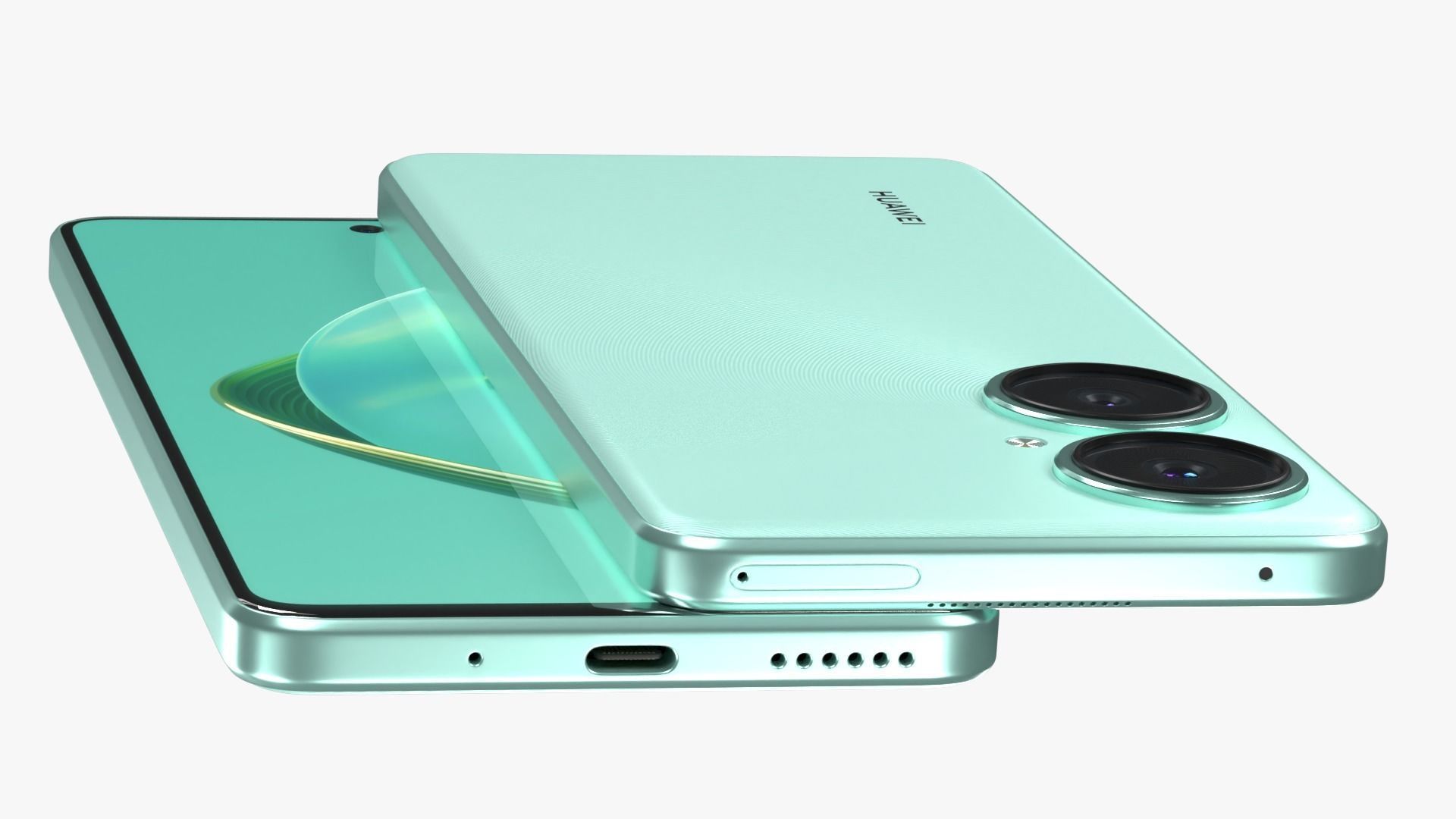 HUAWEI nova 11i Mint Green Low-poly 3D model_6