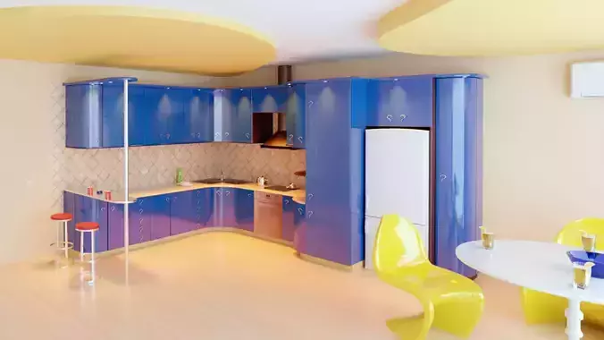 Kitchen The Blue Lagoon 3D model