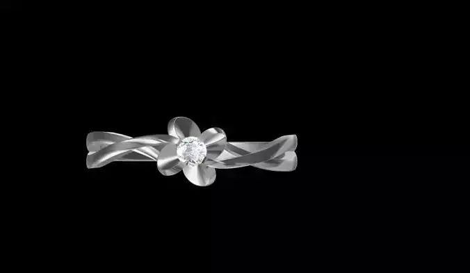 Twisted flower ring 