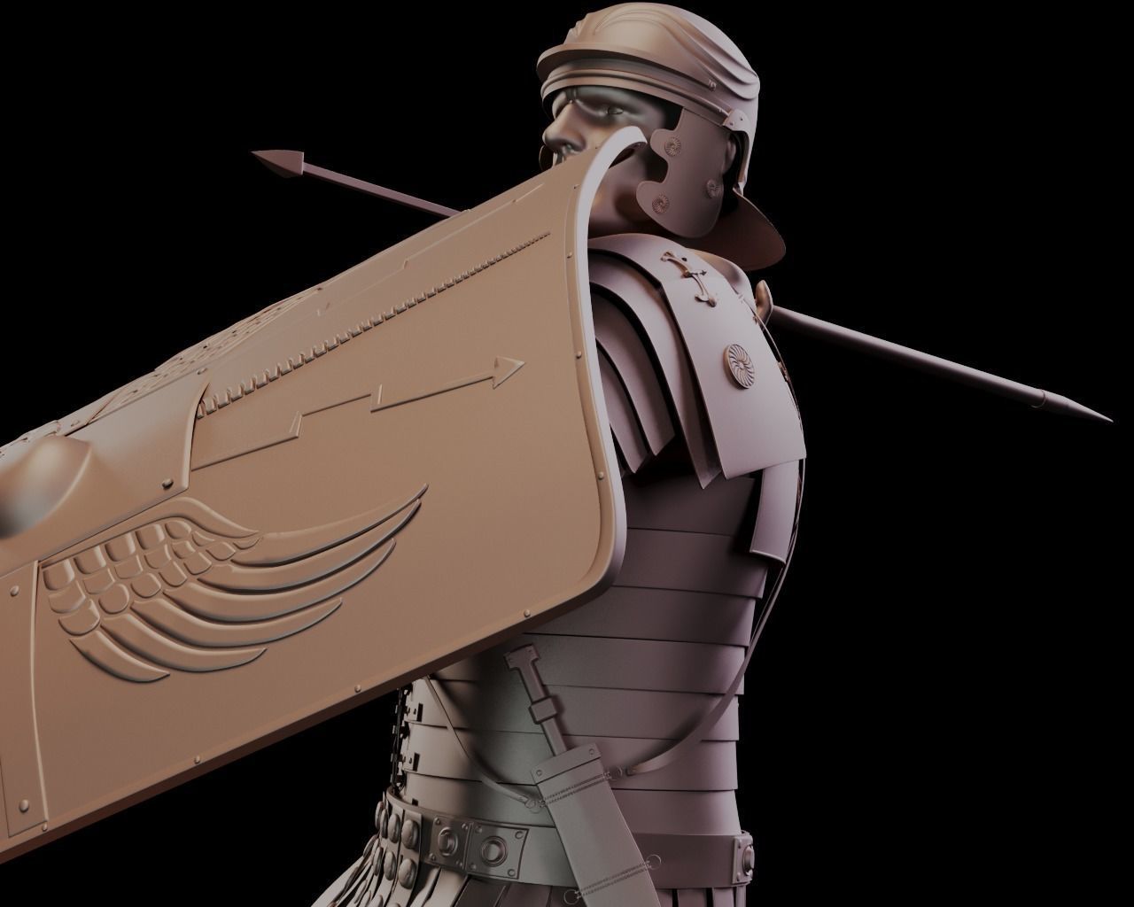 Roman Legioner 3D print model_9