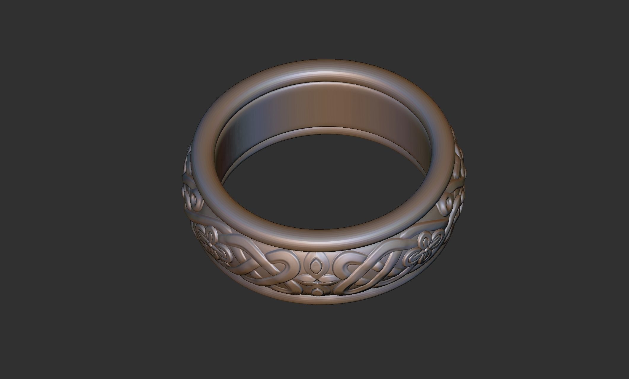 Celtic Ring 009 3D print model_5