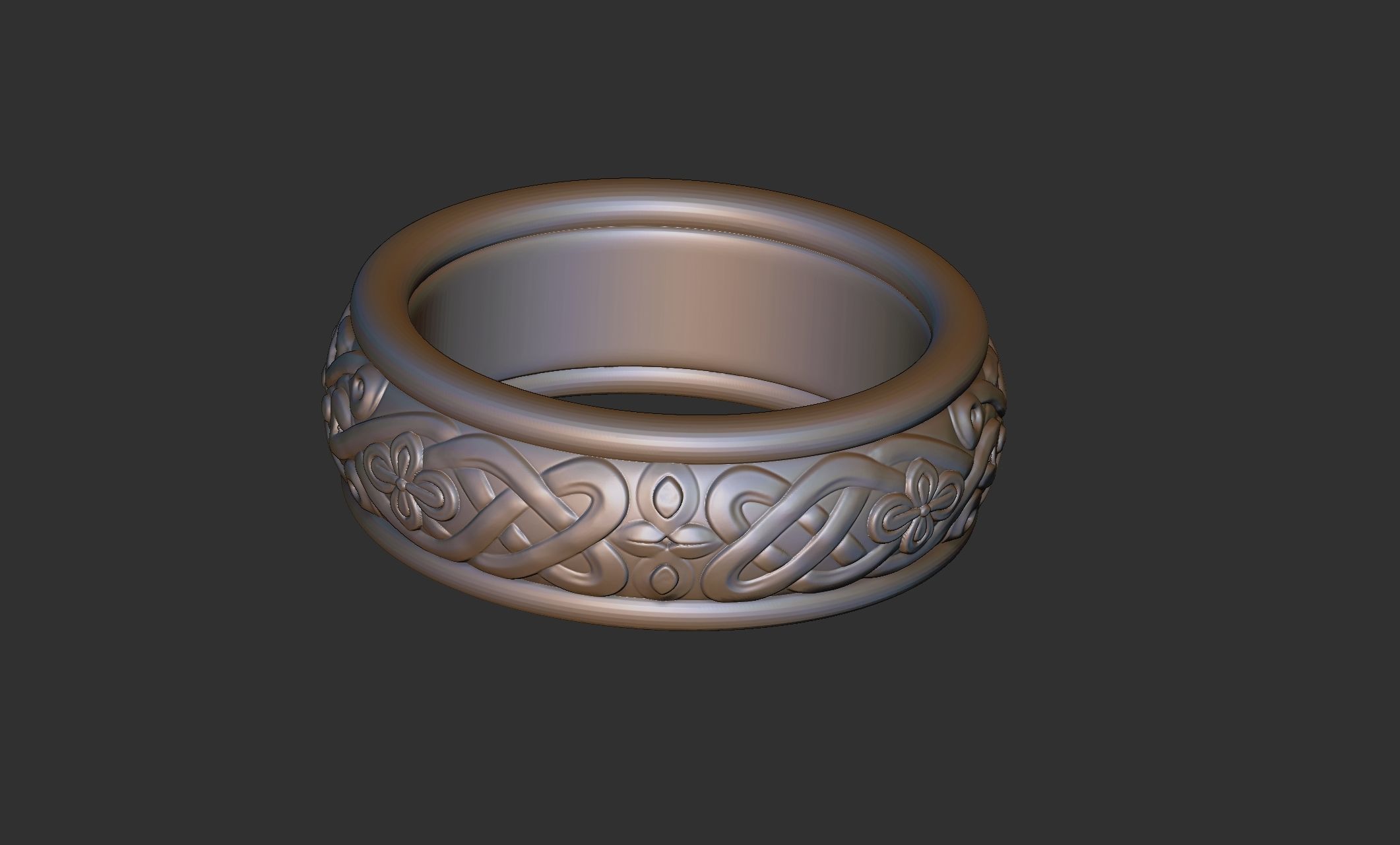 Celtic Ring 009 3D print model_1