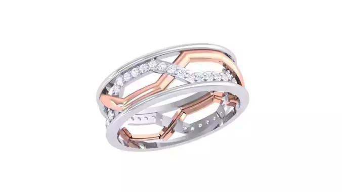 Women Band Ring 3dm render