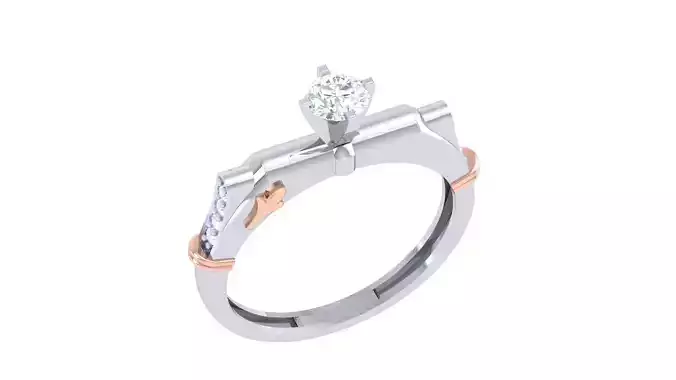 High Jewelry Diamond Ring 3dm renders 3D print model