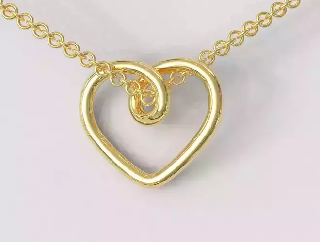 Heart Knot Necklace