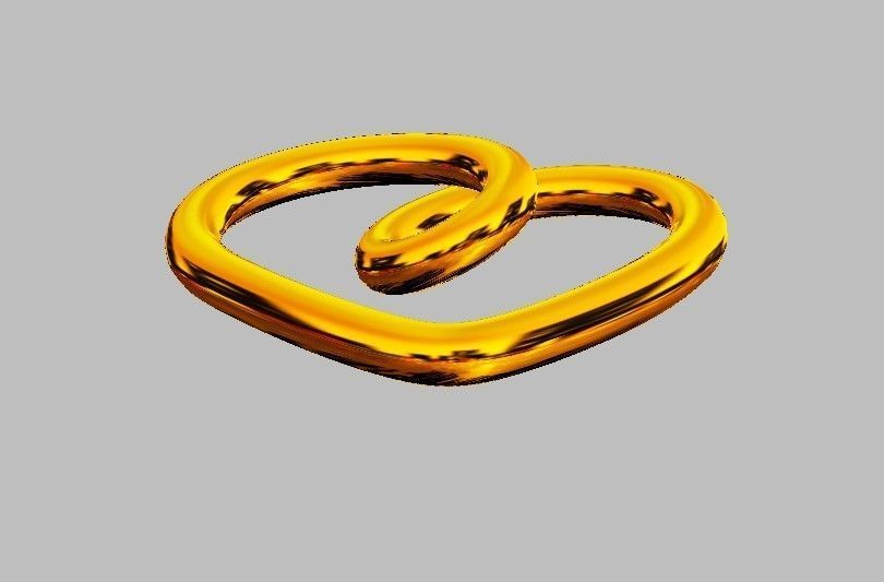 Heart Knot Necklace 3D print model_8