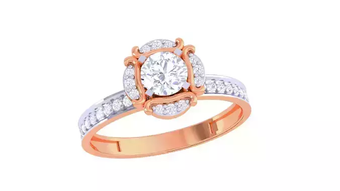 High Jewelry Diamond Ring 3dm renders 3D print model