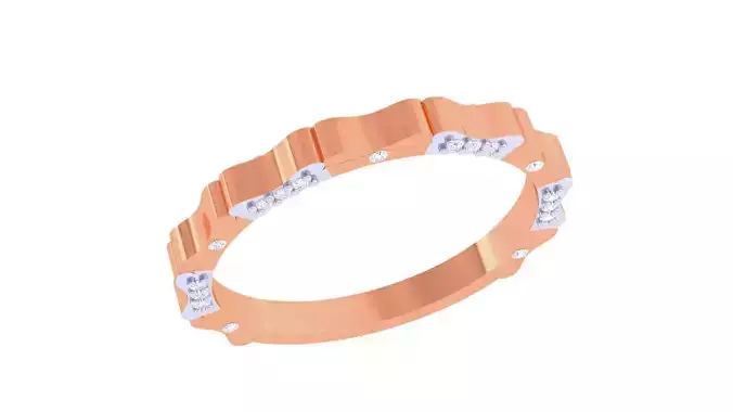 Women Band Ring 3dm render